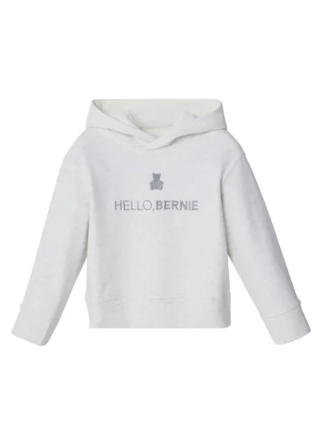 Brunello Cucinelli Kids embroidered cotton hoodie