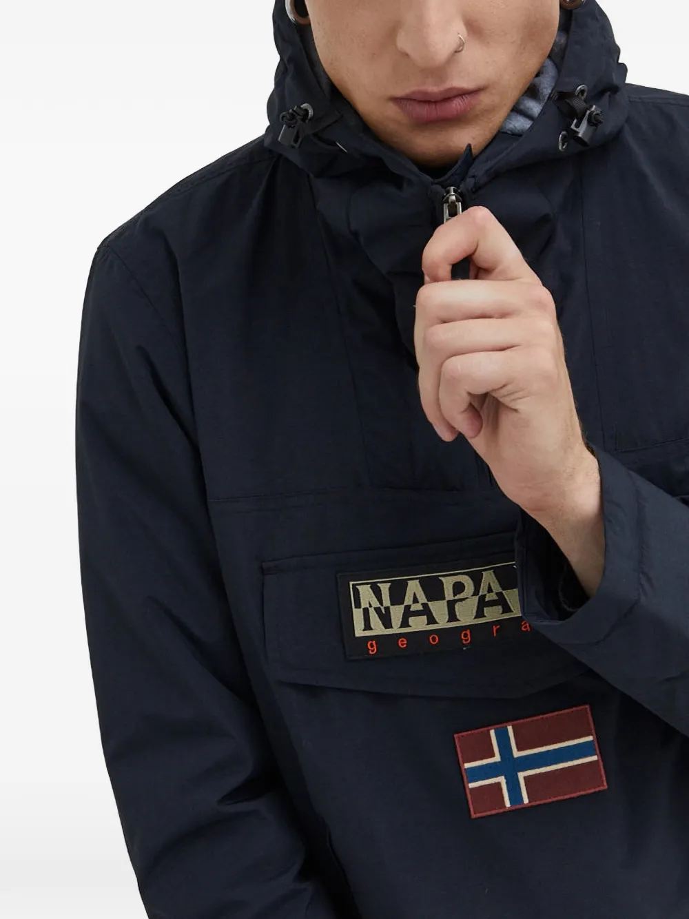Napapijri Rainforest Winter 3 jack met capuchon Blauw
