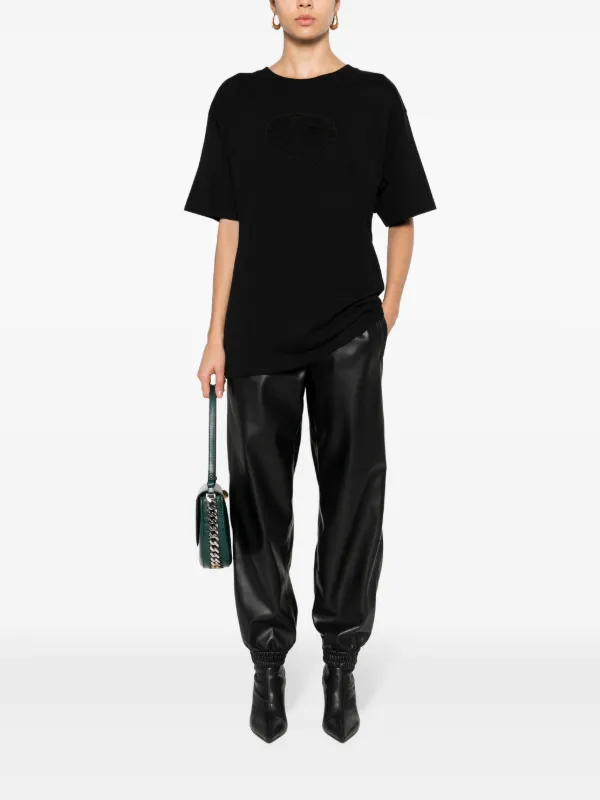 【関税&送料込】Stella Mccartney Pants In Alter Mat Stella McCartney Alter Mat Tapered Trousers | Black | FARFETCH