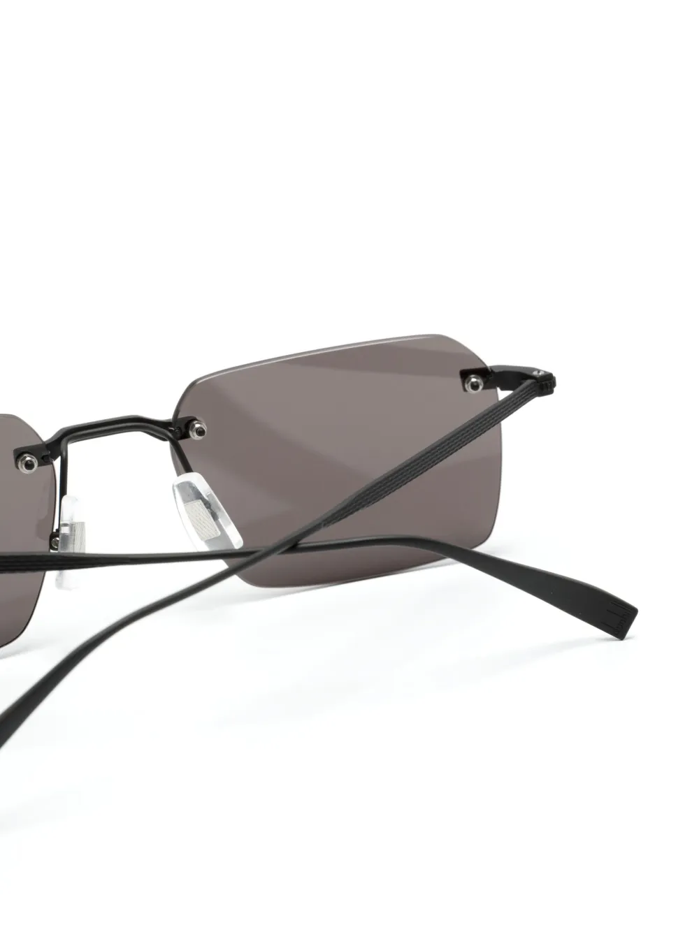 Dunhill Rectangle-frame Sunglasses In 黑色