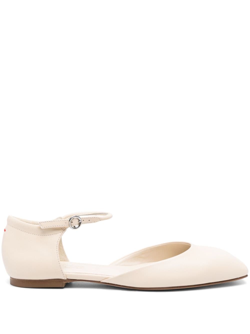 Aeyde Miri Square-toe Ballerina Shoes In Neutrals