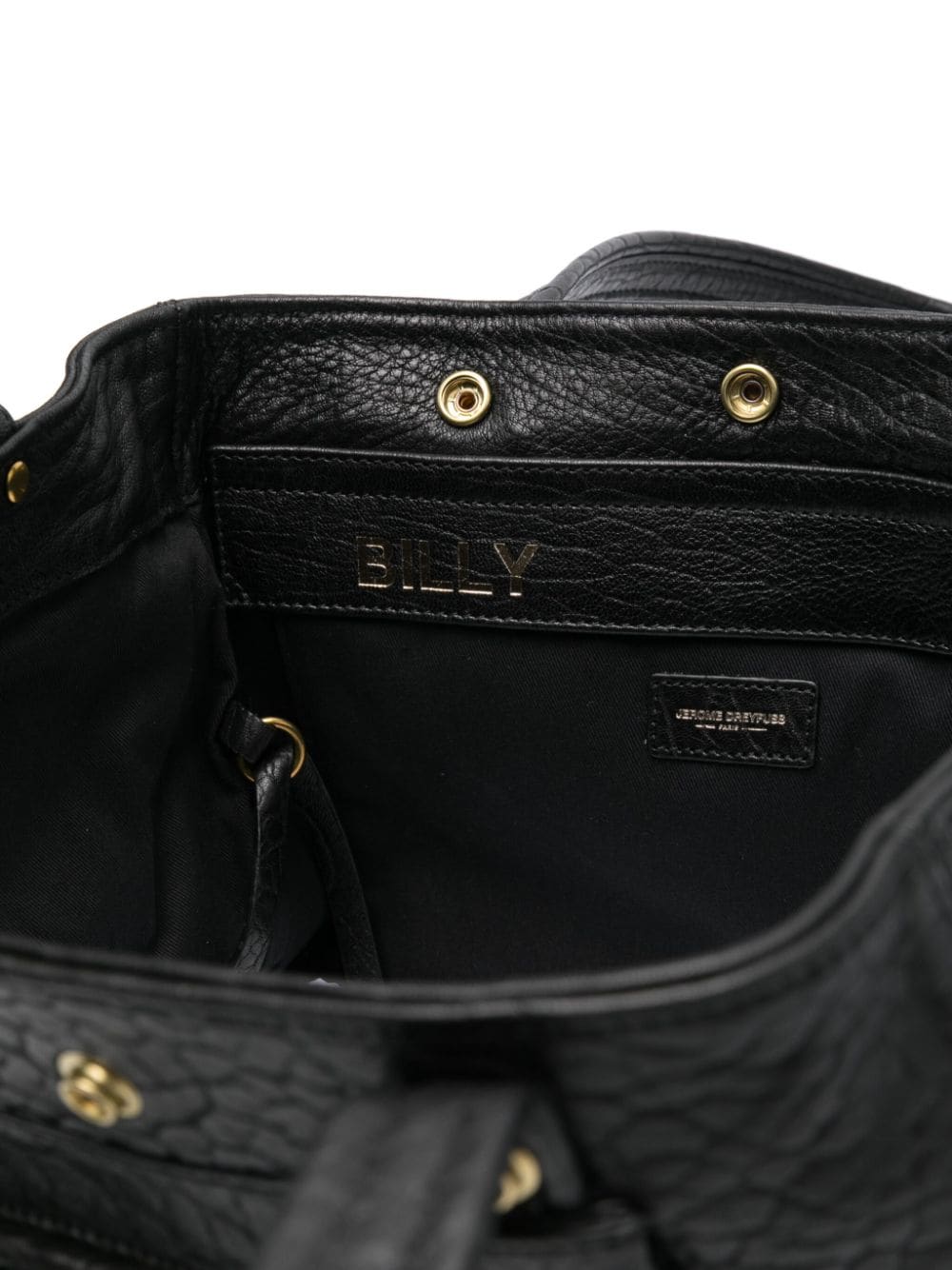 Shop Jérôme Dreyfuss Medium Billy Leather Shoulder Bag In Black