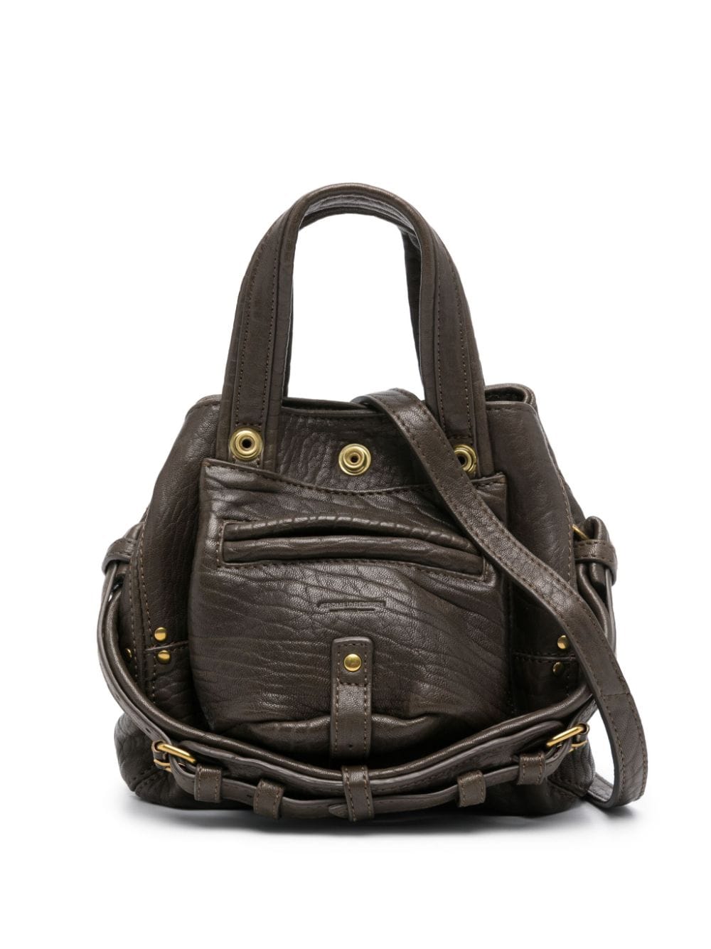 Jérôme Dreyfuss Nano Billy Leather Shoulder Bag In Brown