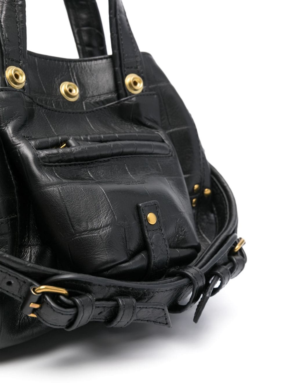 Shop Jérôme Dreyfuss Nano Billy Leather Shoulder Bag In Black