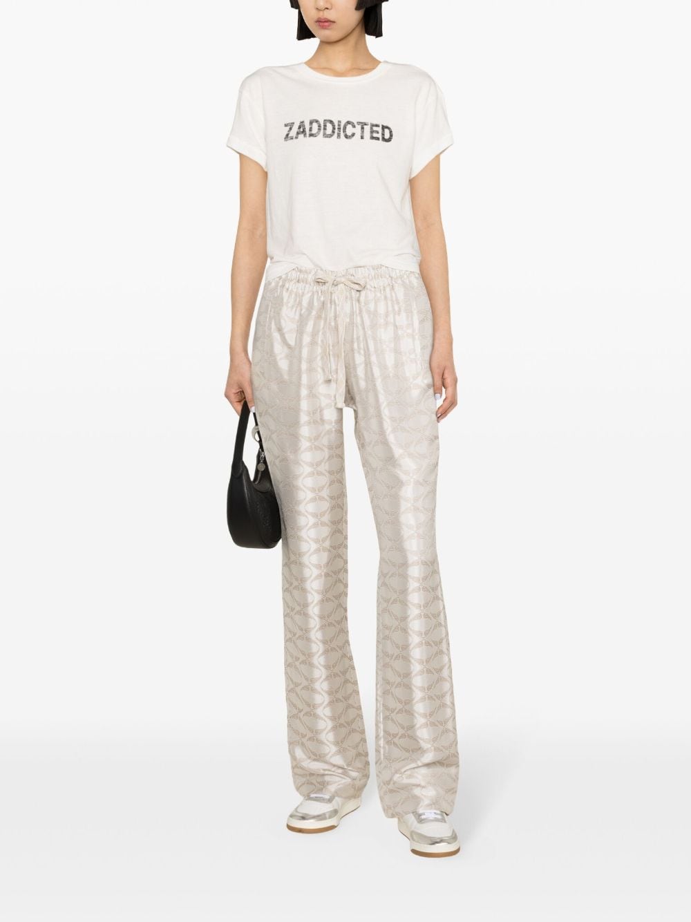 Shop Zadig & Voltaire Zaddicted Mélange T-shirt In 白色