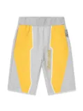 Roberto Cavalli Junior colour-block track shorts - Grey