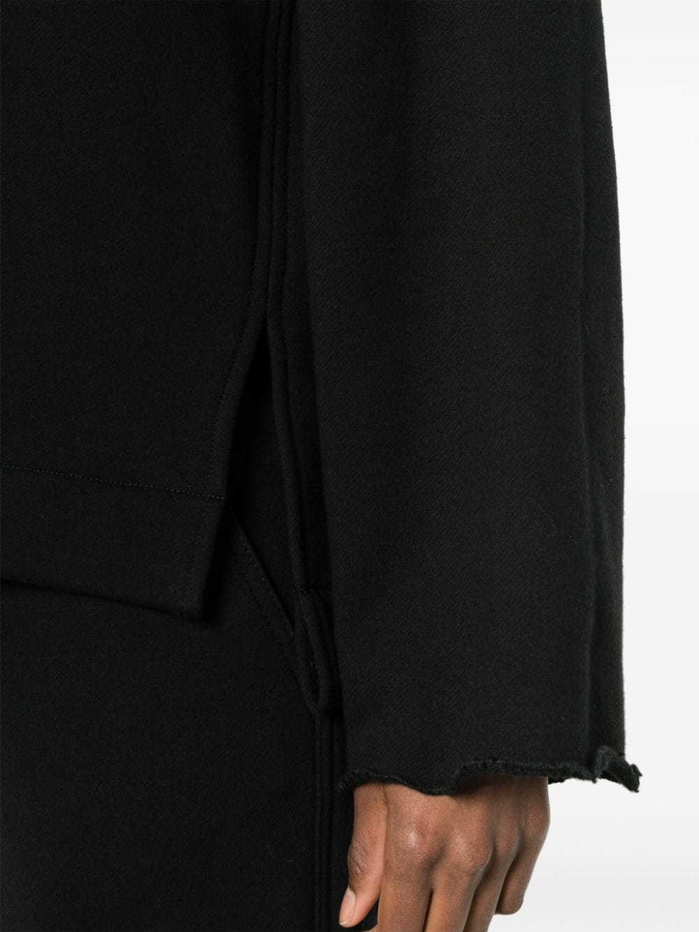 Shop Gauchère Jersey Cotton Sweatshirt In Black