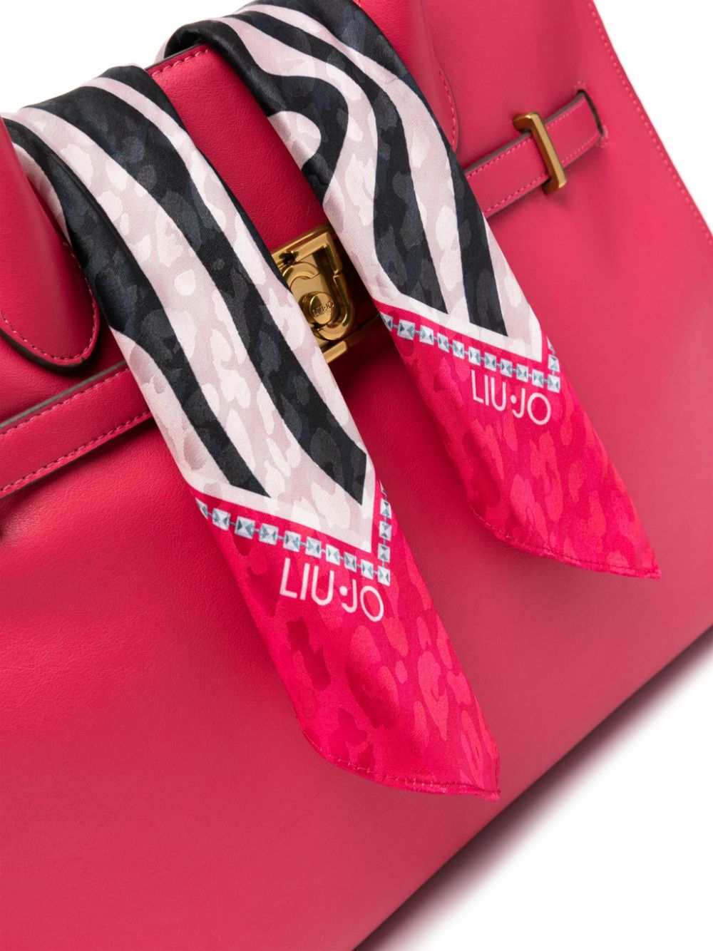 Shop Liu •jo Logo-lettering Tote Bag In Pink