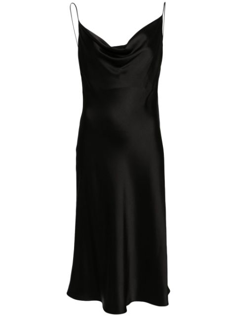 Stella McCartney cowl-neck satin midi dress Women