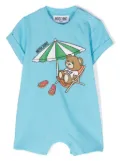 Moschino Kids Teddy Bear cotton shorties - Blue