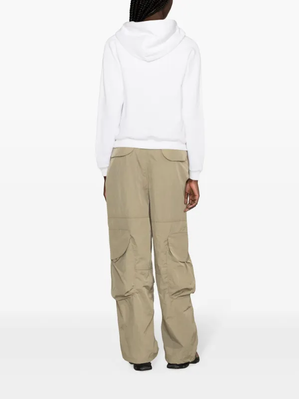 Polo Ralph Lauren embroidered-logo Jersey Hoodie | White | FARFETCH