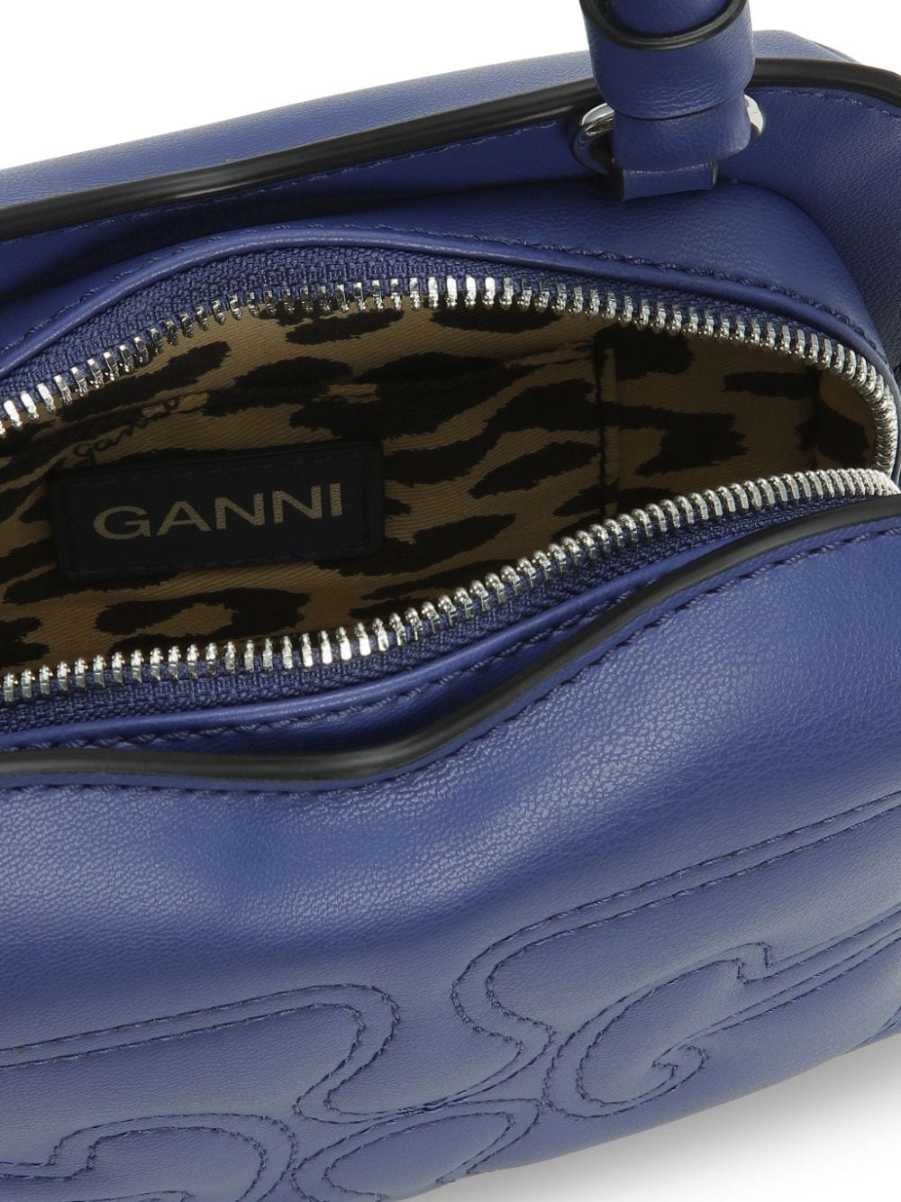 GANNI Butterfly kleine crossbodytas Blauw