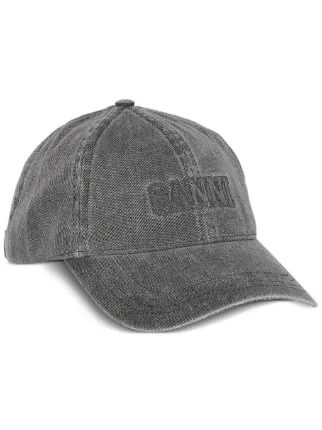 GANNI デニムキャップ | グレー | FARFETCH JP