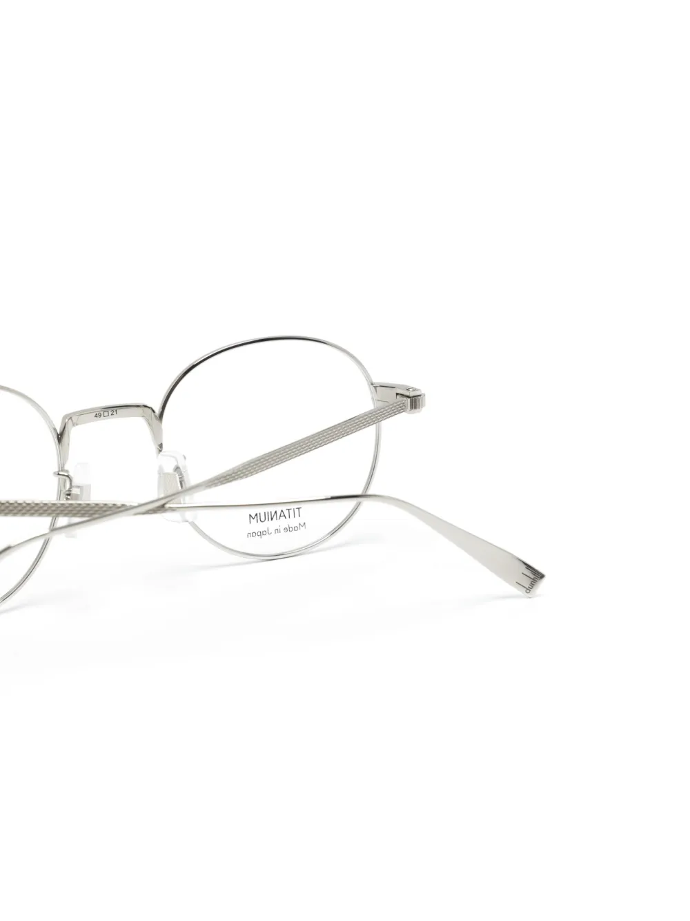 Dunhill Round-frame Glasses In 银色