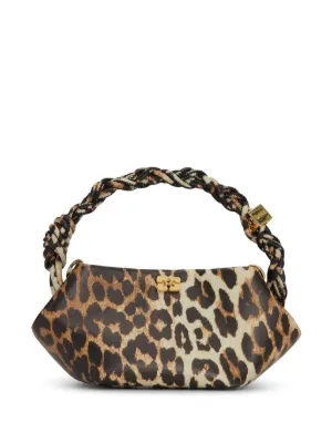 トートバッグ Ganni FW25 GANNI BOU BAG MINI LEO (A69485894 943) Leopard Leopard Nano GANNI Bou Bag | GANNI US