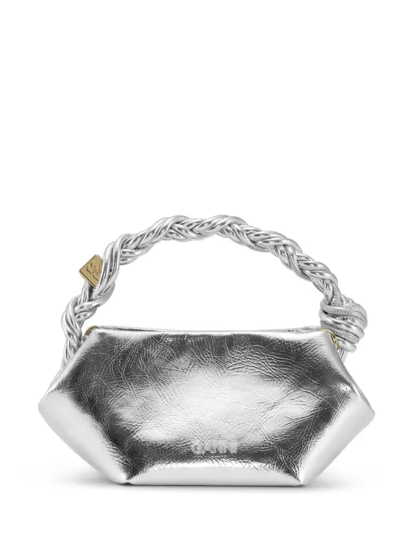 GANNI Bou Mini Bag | Silver | FARFETCH BN
