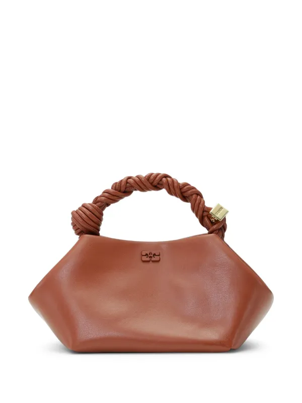 ショルダーバッグ・ポシェット Ganni Bou Small Crossbody - Ganni - Leather - Brown GANNI Small Bou Cross Body Bag | Brown | FARFETCH