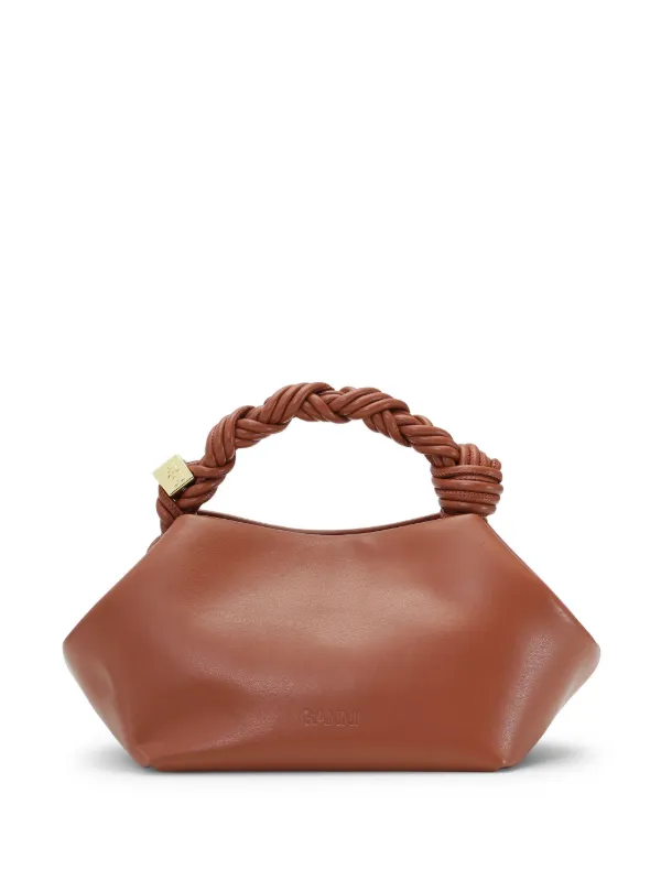 ショルダーバッグ・ポシェット Ganni Bou Small Crossbody - Ganni - Leather - Brown GANNI Small Bou Cross Body Bag | Brown | FARFETCH