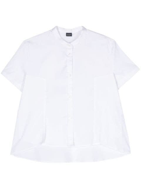 Fay layered-detail poplin shirt