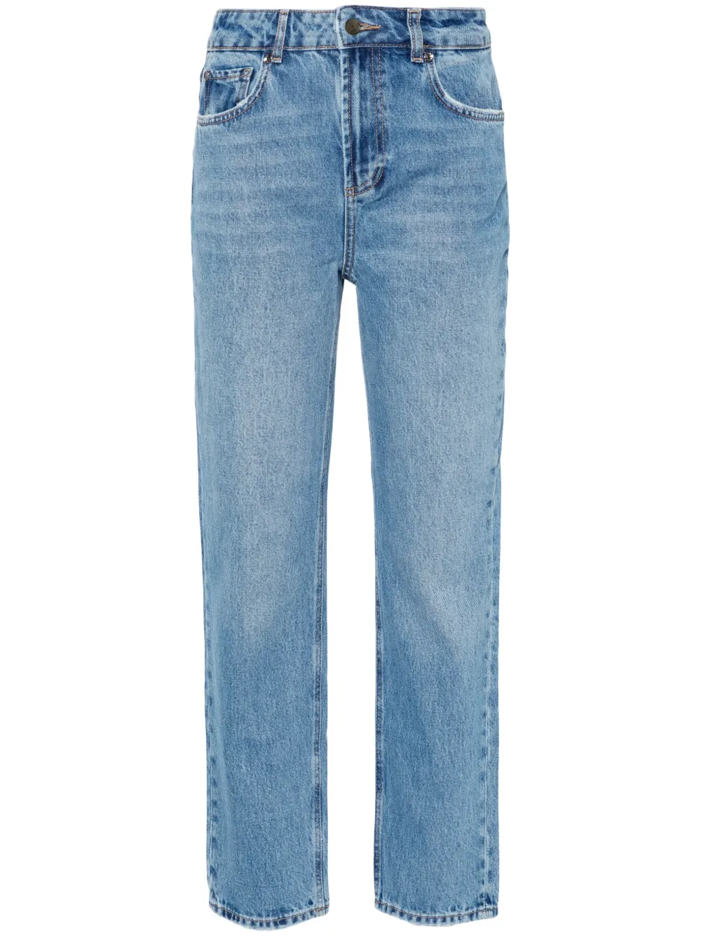 LIU JO Cropped straight jeans Blauw