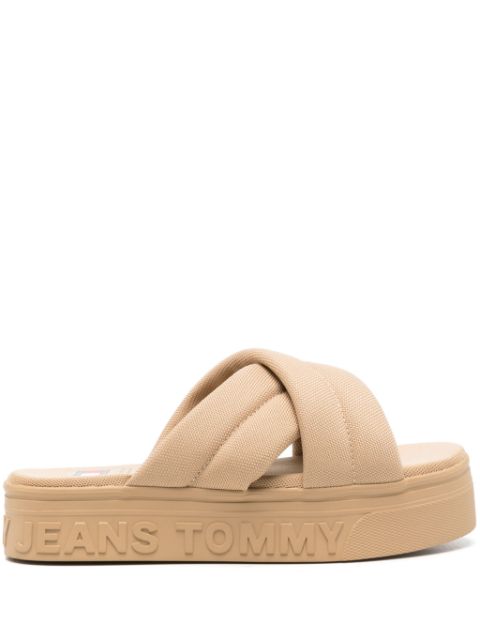 Tommy Jeans tofflor med präglad logotyp