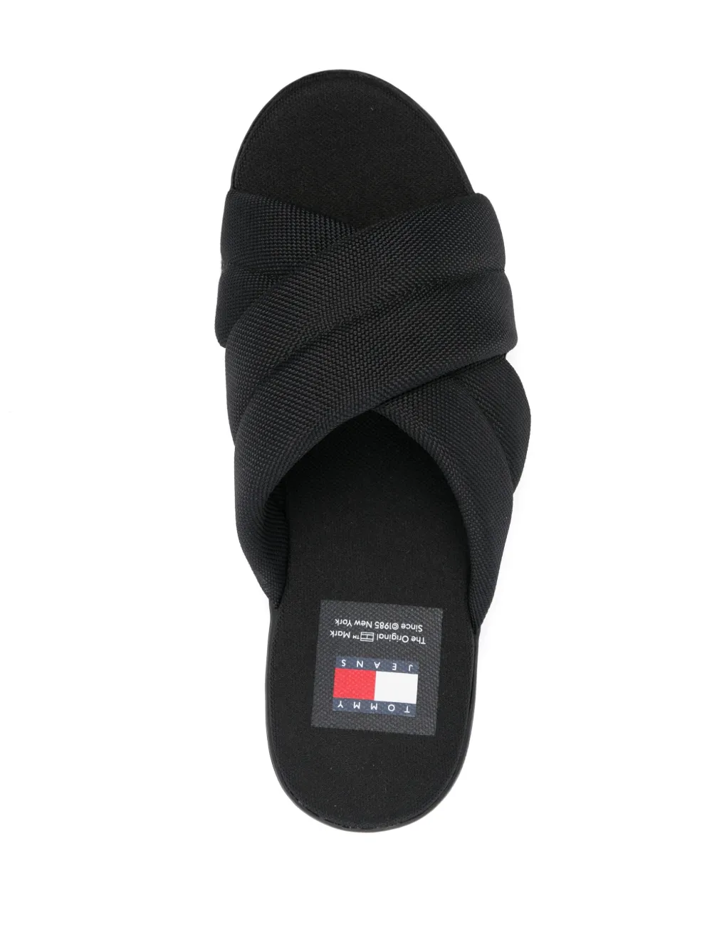 Tommy Jeans logo-embossed platform sandals Black