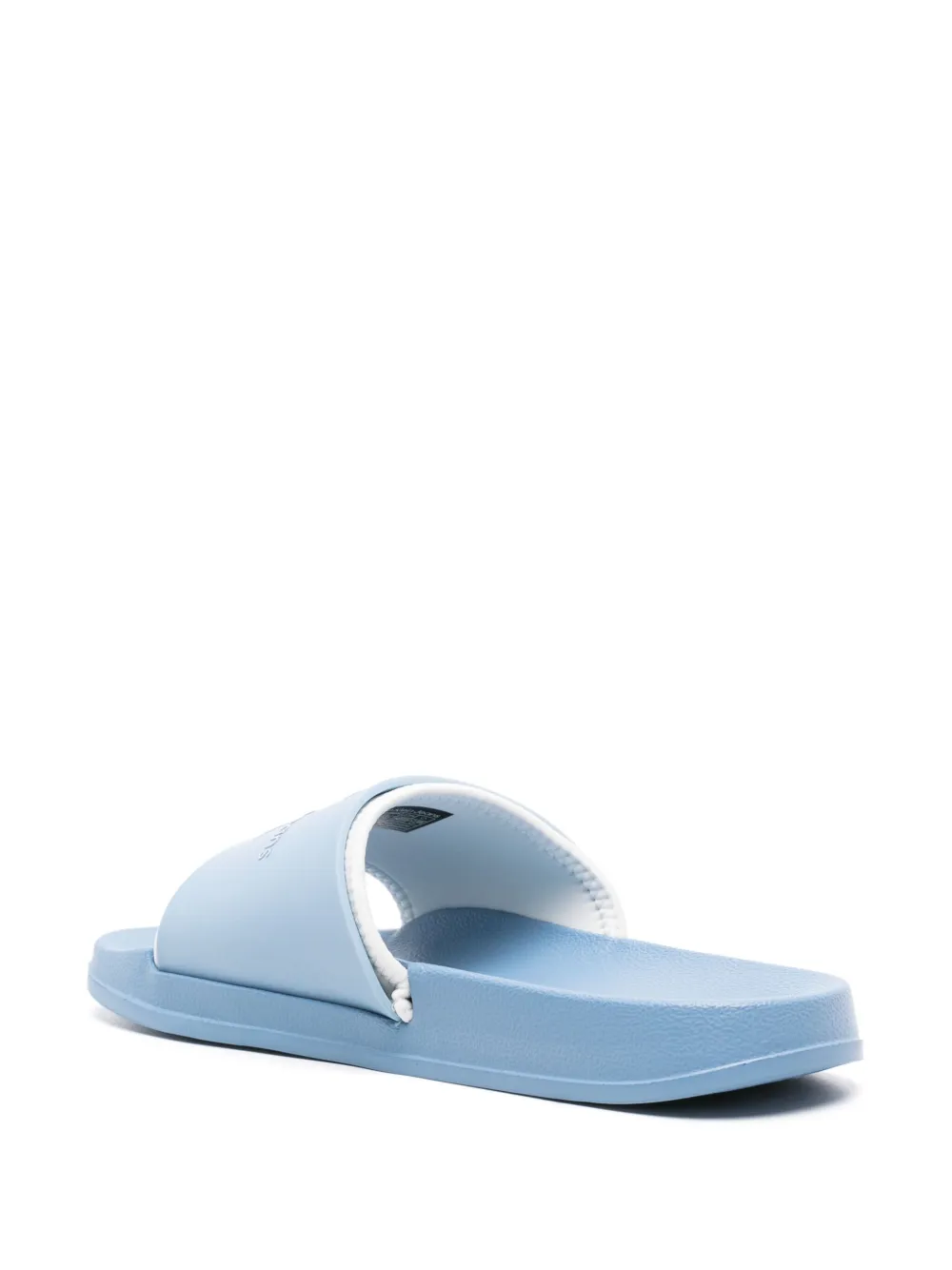 Calvin Klein Jeans Est.1978 Logo-detail Layered Slides In Blue