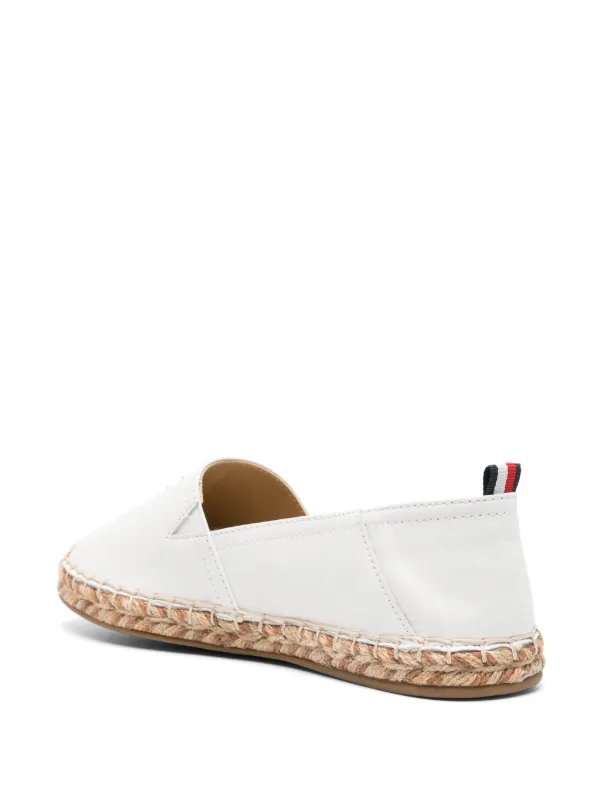 Tommy Hilfiger logo plaque Leather Espadrilles Farfetch