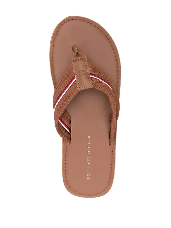 Brown tommy hilfiger sandals online