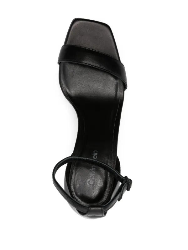 Calvin Klein 90mm Leather Sandals Black FARFETCH IN