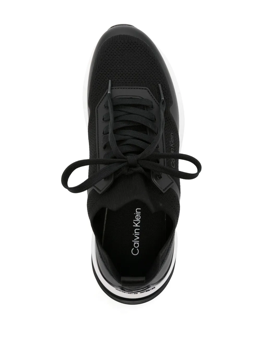 Calvin Klein logo-print mesh sneakers Black