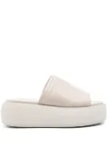 Calvin Klein 60mm leather flatform sandals - Neutrals