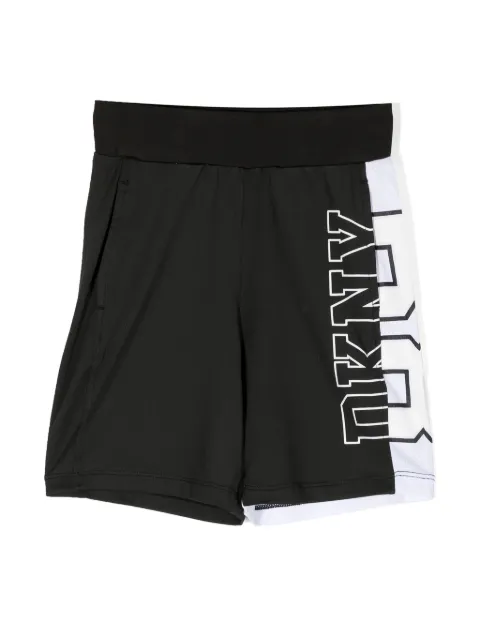 Dkny Kids logo-print track shorts