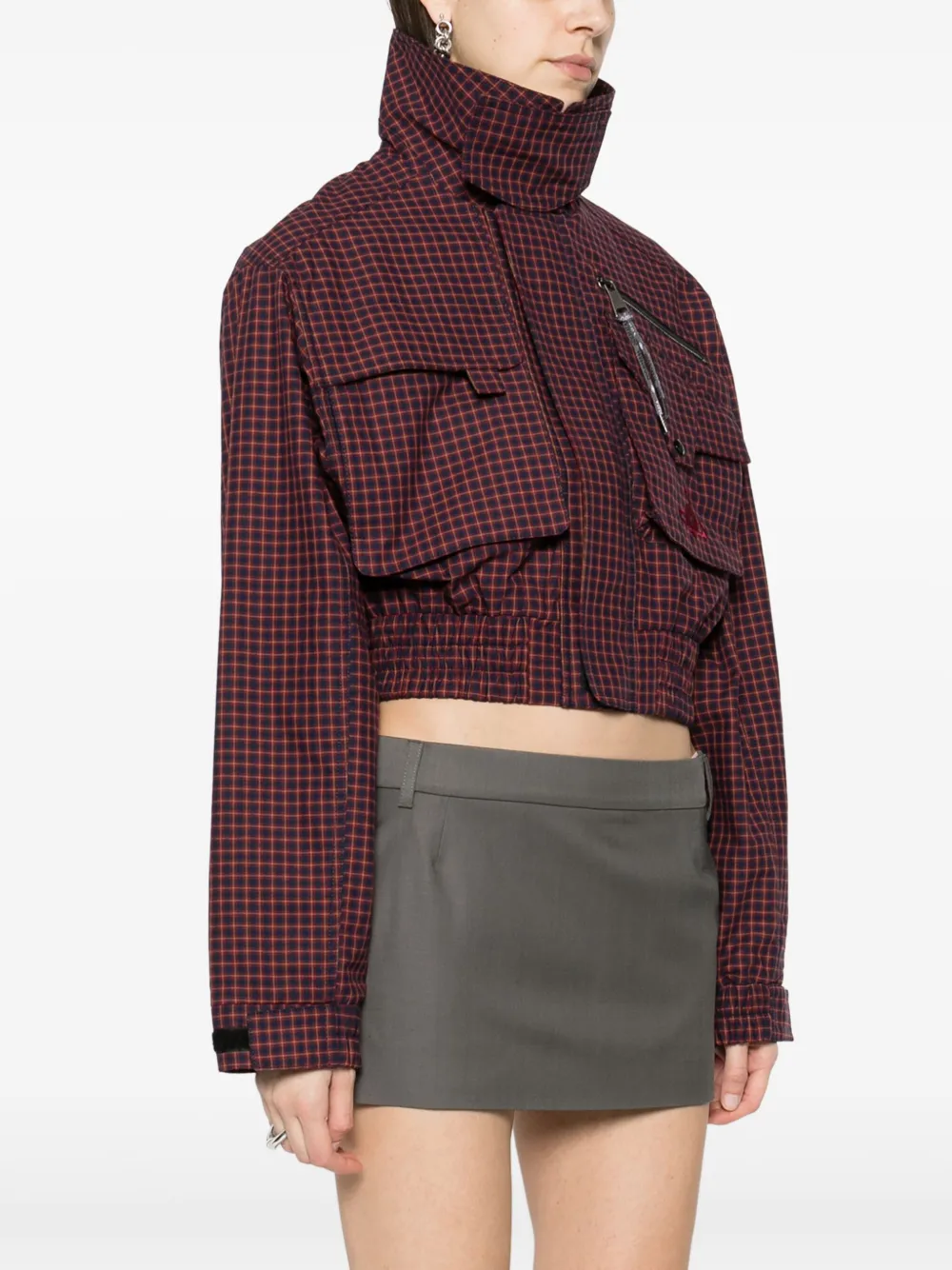 Vivienne Westwood｜JACKETS (MEMPHIS CROPPED BOMBER (1304 Vivienne Westwood Memphis Cropped Bomber Jacket - Red