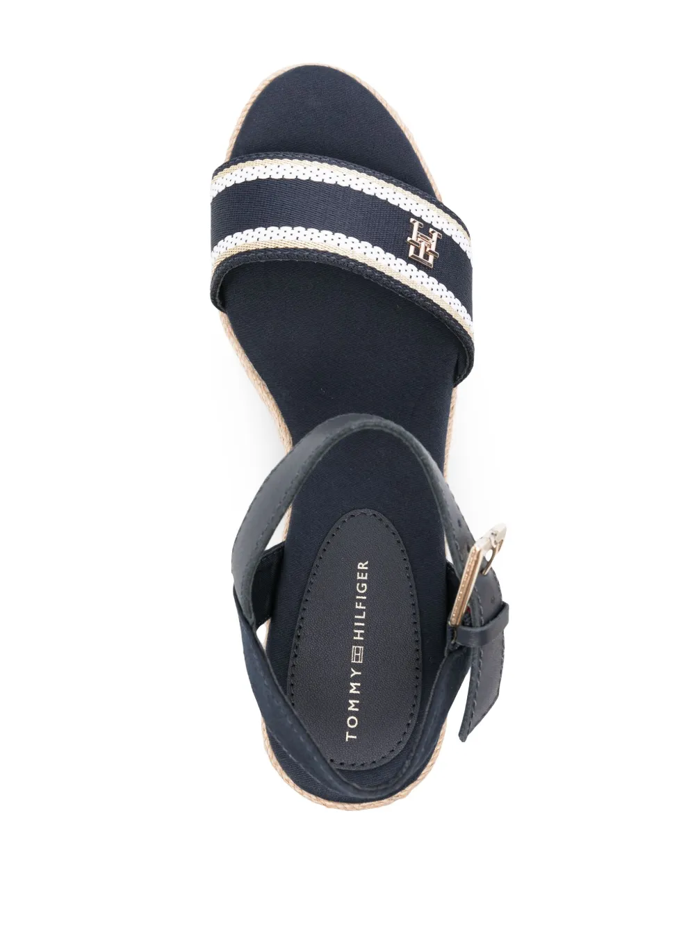 Tommy Hilfiger 65mm TH-plaque wedge espadrilles Blue