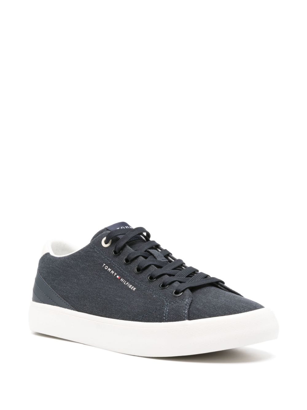 Shop Tommy Hilfiger Vulc Low-tops Sneakers In Blau