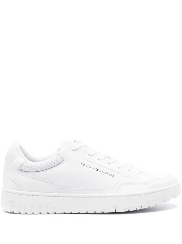 Tommy Hilfiger Basket Leather Sneakers | White | FARFETCH VN
