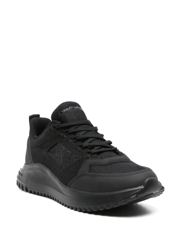 Calvin Klein Jeans Tenis Con Paneles y Suela Gruesa Negro