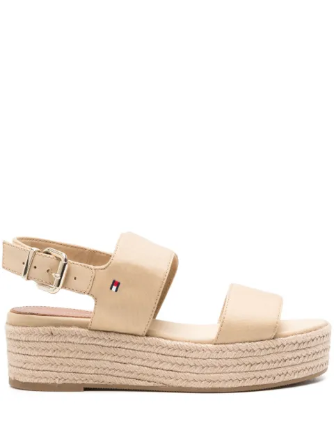 Tommy Hilfiger sandalias con cuña trenzada de 48mm