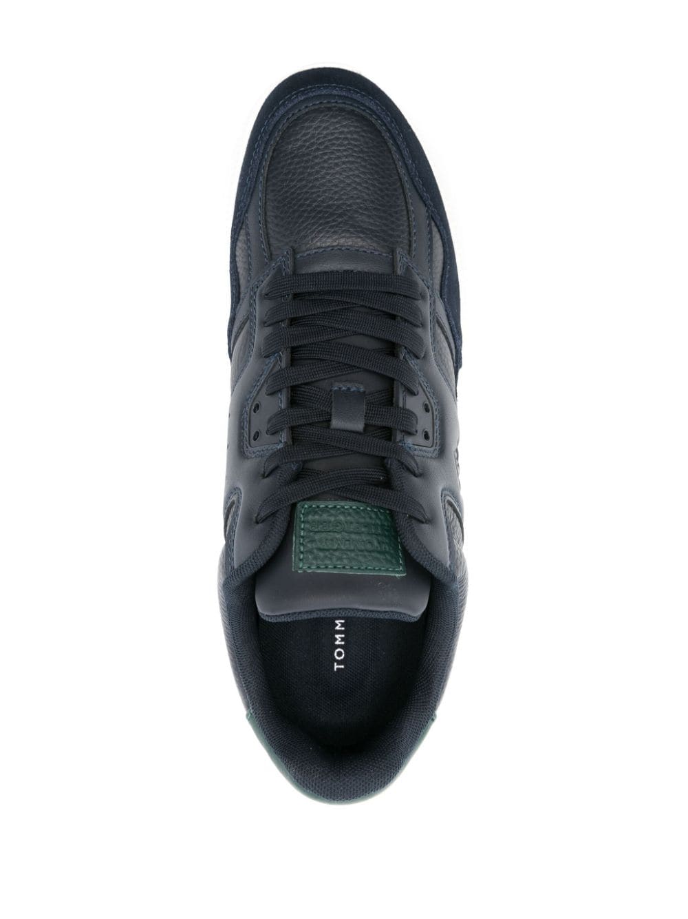 Shop Tommy Hilfiger Modern Leather Chunky Sneakers In Blue