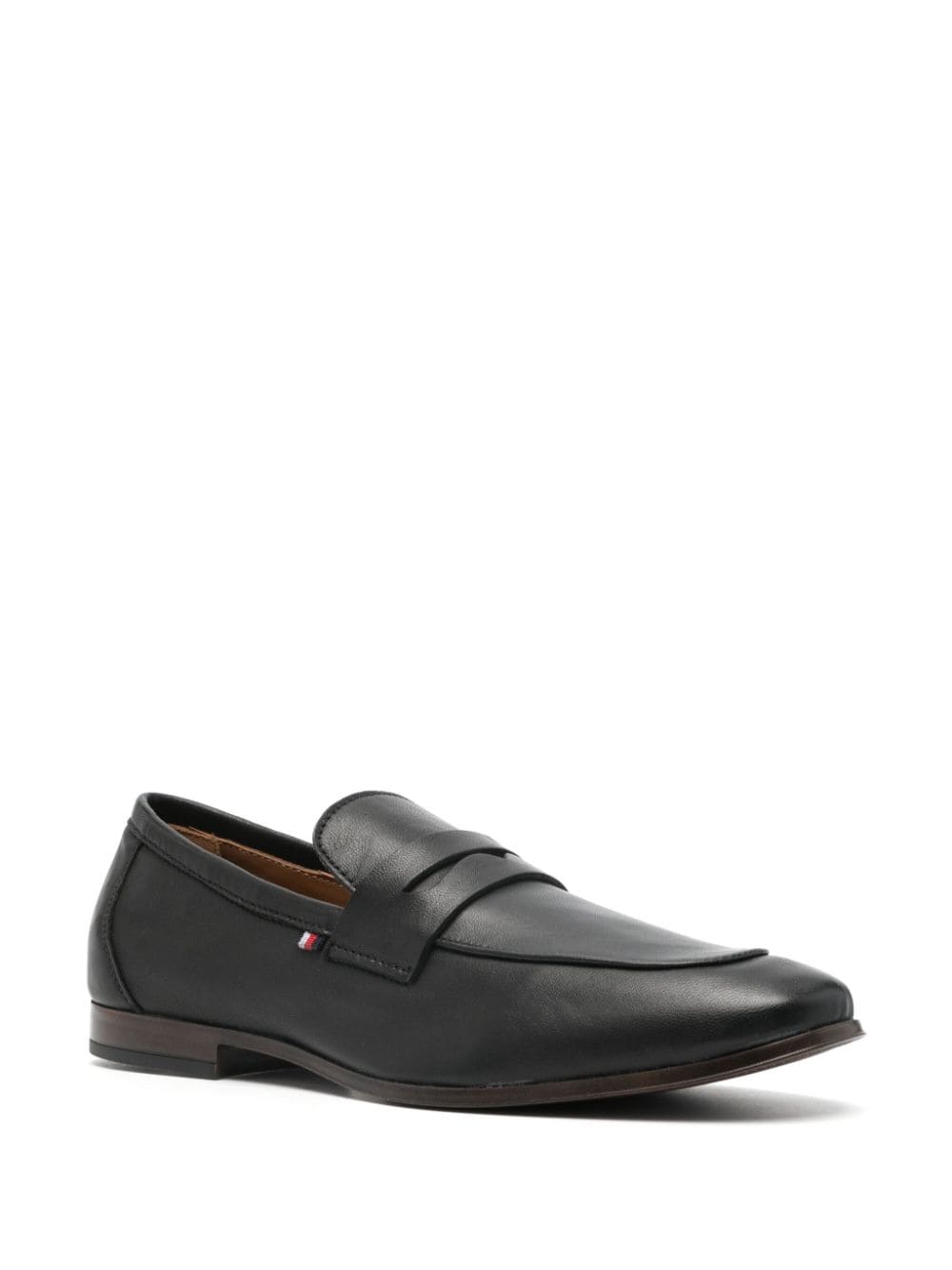 Image 2 of Tommy Hilfiger penny-slot leather loafers