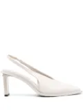 Calvin Klein 70mm slingback leather pumps - Neutrals
