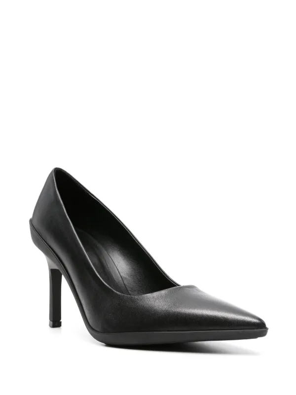 Calvin Klein 90mm pointed toe Leather Pumps Black FARFETCH ZA