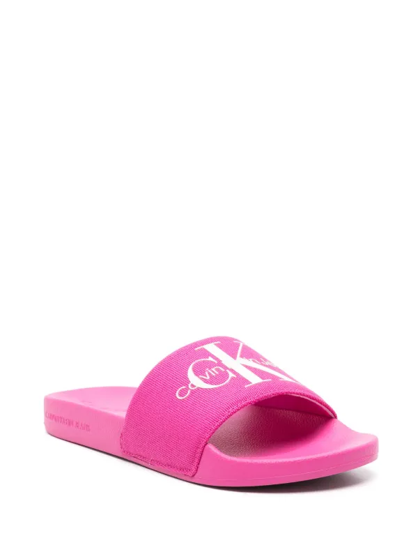 Calvin klein slides pink on sale