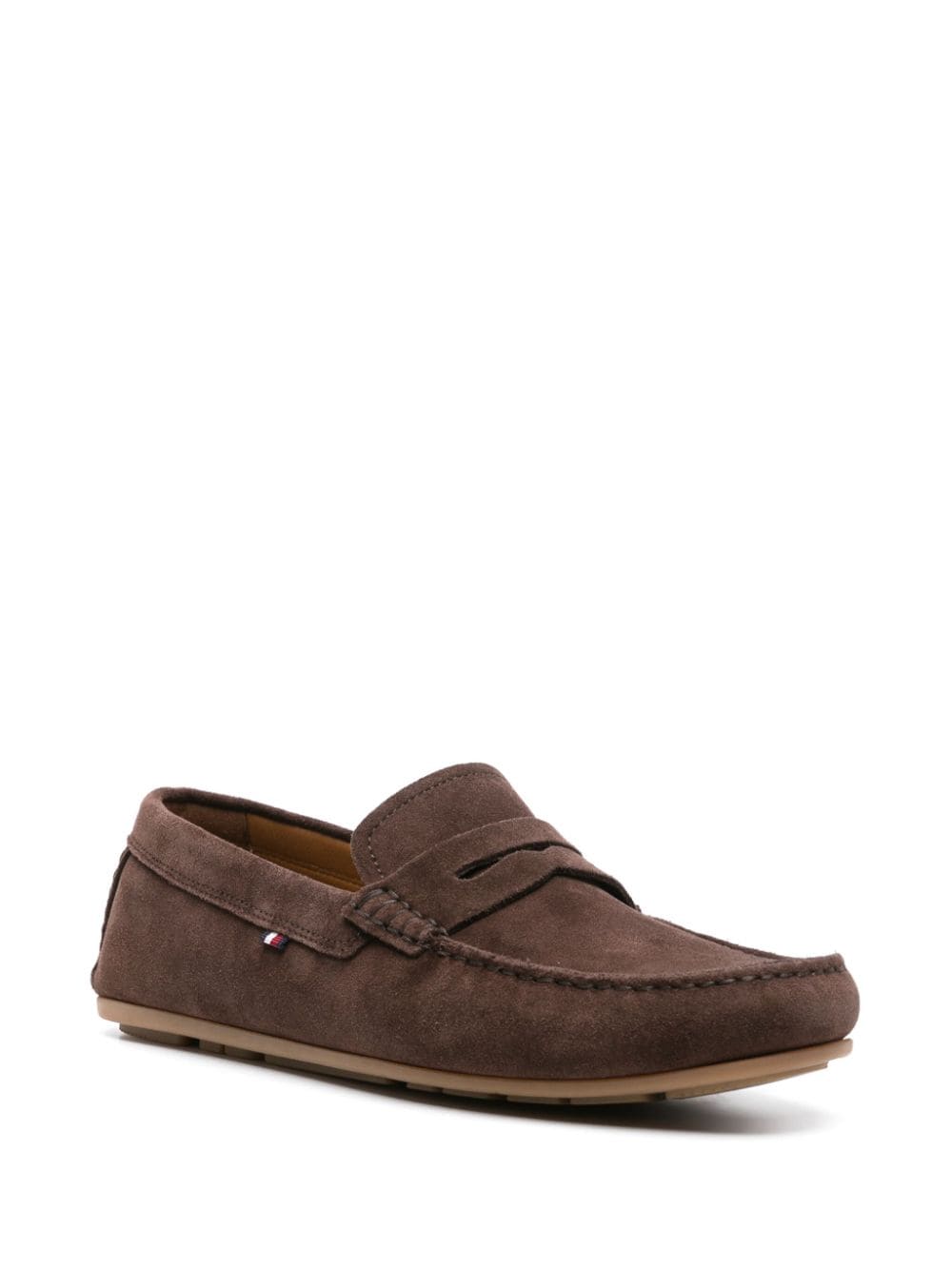 Tommy Hilfiger Suède loafers - Bruin