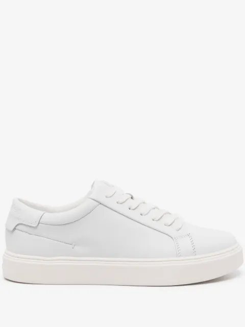 Calvin Klein logo-debossed leather sneakers