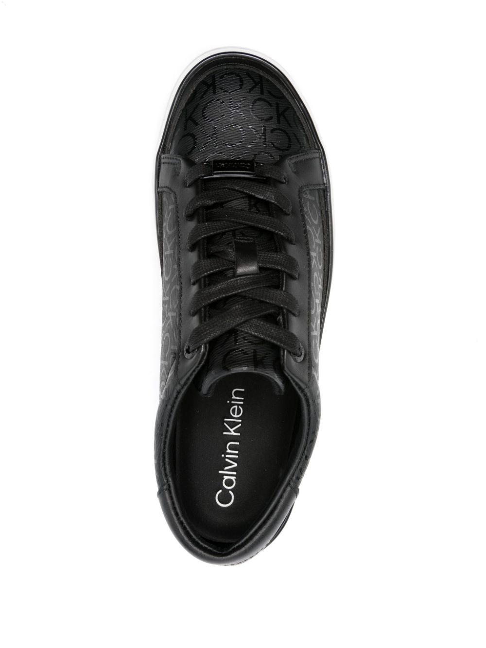 Calvin Klein Sneakers met plateauzool Zwart