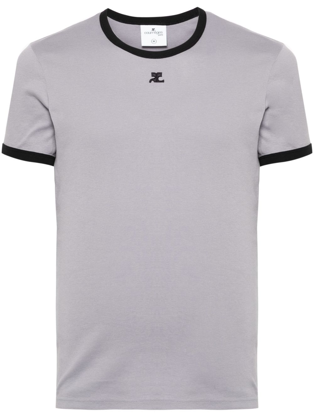 Courrèges Bumpy Contrast Cotton T Shirt Farfetch