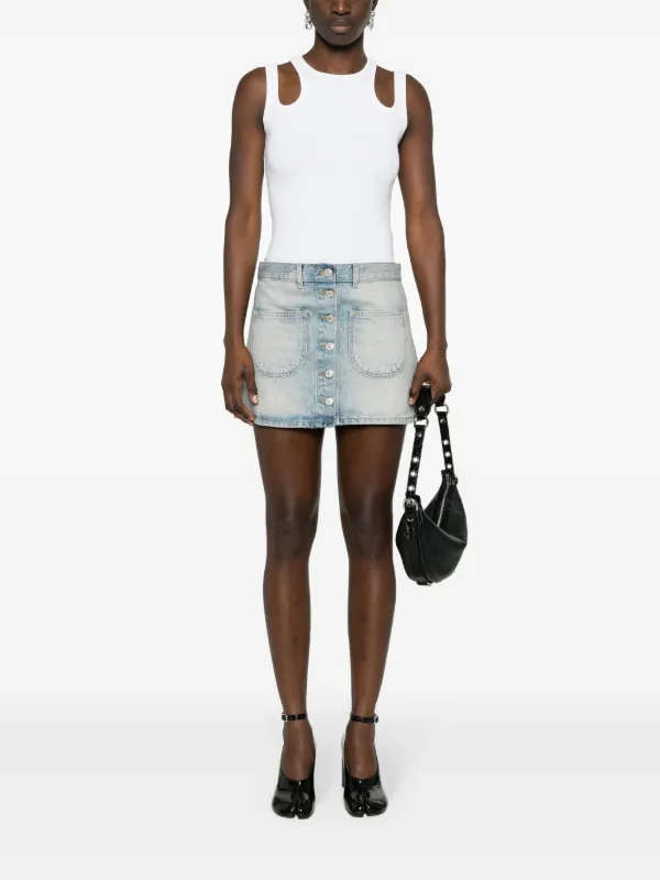 【関税&送料込】Courreges Denim Skirt Courrèges Mini Denim Skirt | Blue | FARFETCH GE