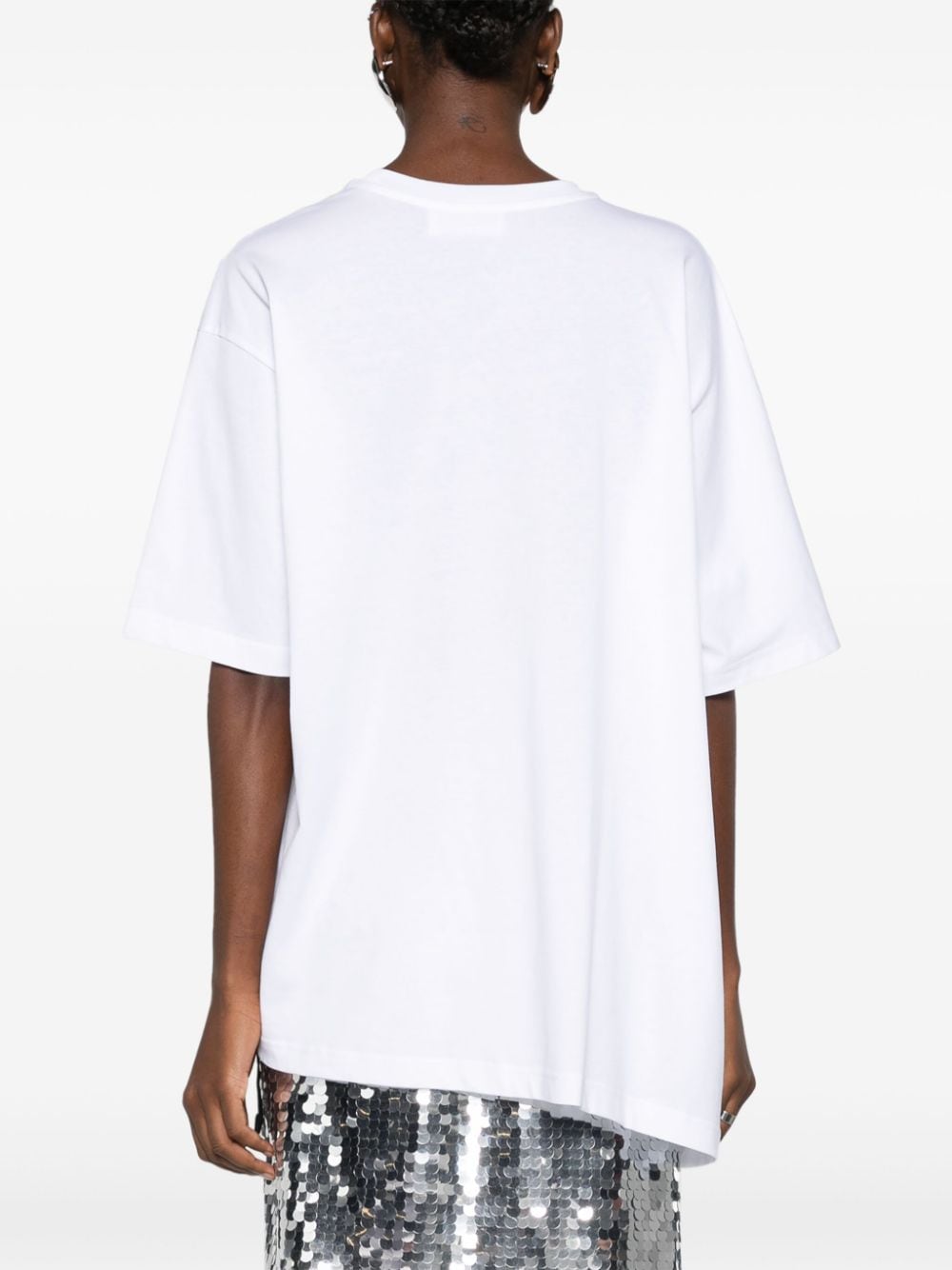 Shop Christian Wijnants Timsha Ruffle-appliqué T-shirt In White